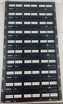 Lot of 10 Hubbell P5E48U 2U 48-Port SpeedGain Universal Patch Panel