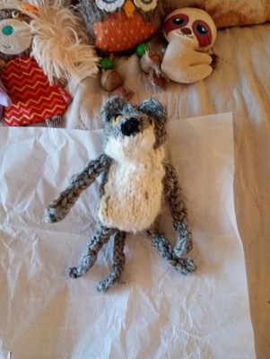 Wool wolf unloved style 17cm gray, other possible color 