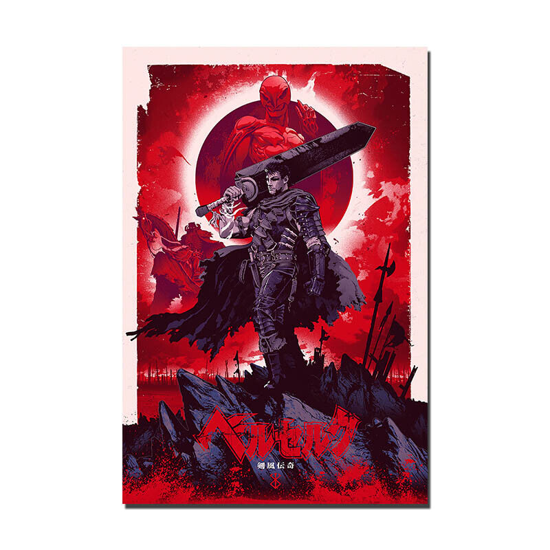 Berserk Art Guts Anime Greeting Card by Anime Art