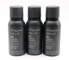  3 PACK Living Proof Flex Shaping Hairspray 3 oz/ 99mL TRAVEL SIZE