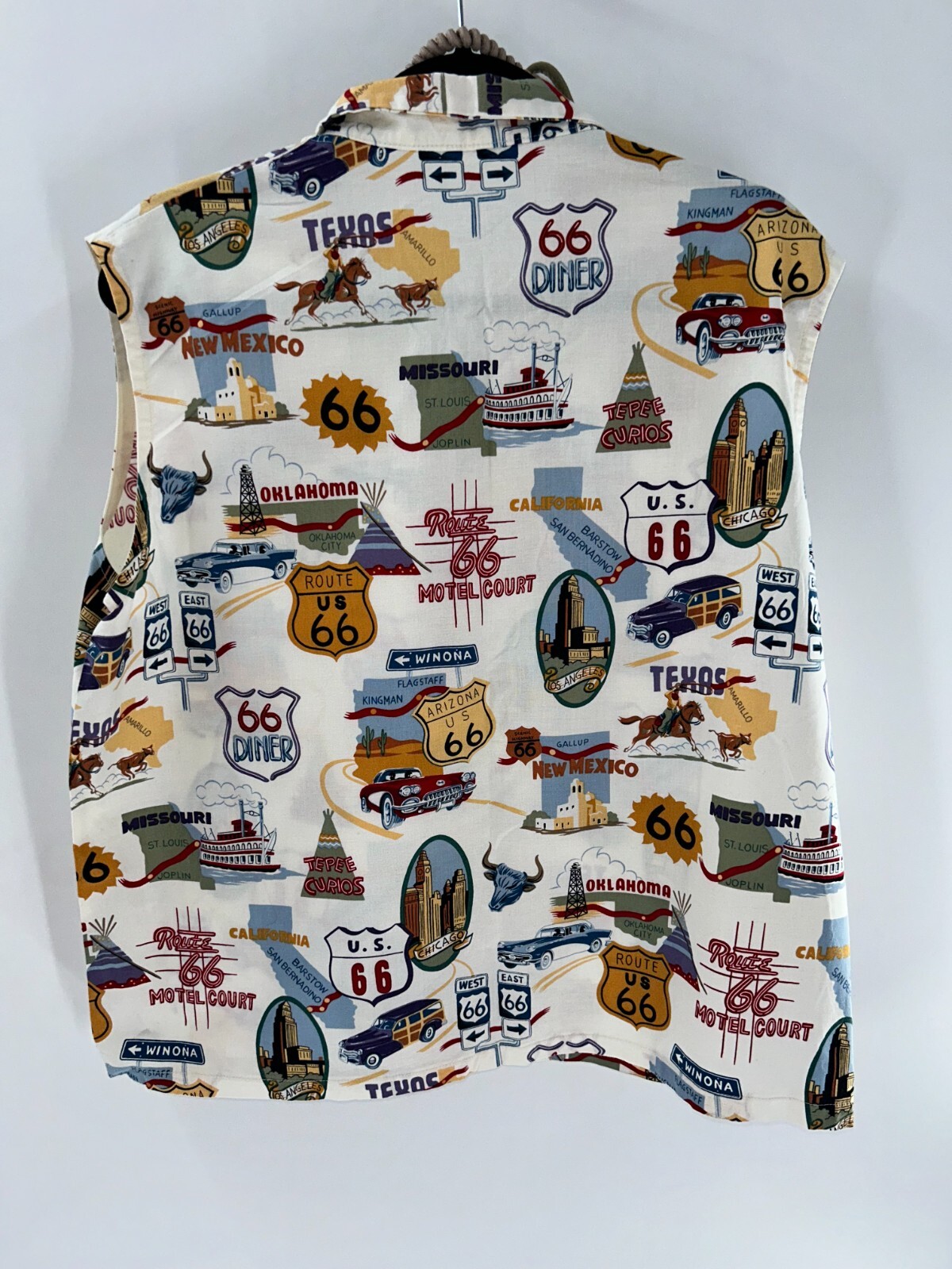 Women's Unbranded Vintage Route 66 Sleeveless Box… - image 9