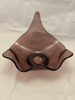 Purple Swing Art Glass Bowl 