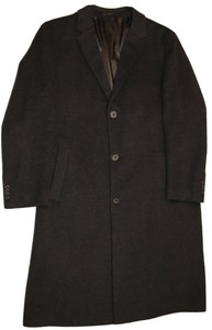 black knee length pea coat