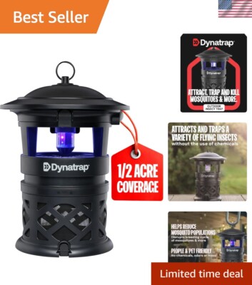 Whisper-Quiet Mosquito & Flying Insect Trap - ½ Acre Coverage, Plug-in Design
