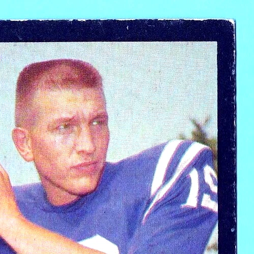 Johnny Unitas 1962 Topps #1 - Baltimore Colts - QB - Louisville Cardinals - VG+ - Image 3 of 4