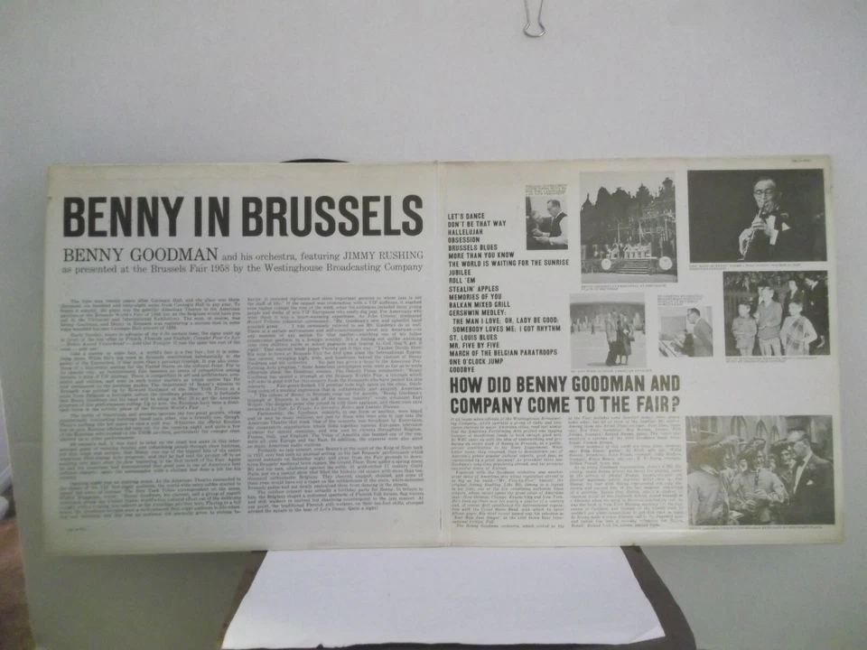 Benny Goodman,Col.C2L 16,"Benny In Brussels",US,DBL LP,mono,gatefold,6 eyes,M- - Image 2 of 2