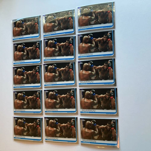 Francis Ngannou 2019 Topps Chrome UFC Base Card #55 - Lot of 15 Cards