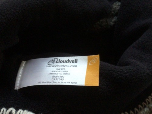 Cloudveil Sherpa Tassel Winter Hat OSFA 100% Acrylic Grey - Picture 5 of 5