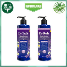 2pk Dr Teal's Sleep Body Lotion w Melatonin, Lavender  Chamomile Essential Oils