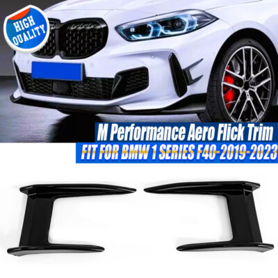 Grab Some Attitude: Gloss Black M Performance Canard Kit For BMW F40 1 Series (M135i)