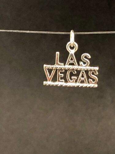 CIONDOLO LAS VEGAS ARGENTO STERLING 925 SPEDIZIONE GRATUITA VELOCE!! - Foto 3 di 12