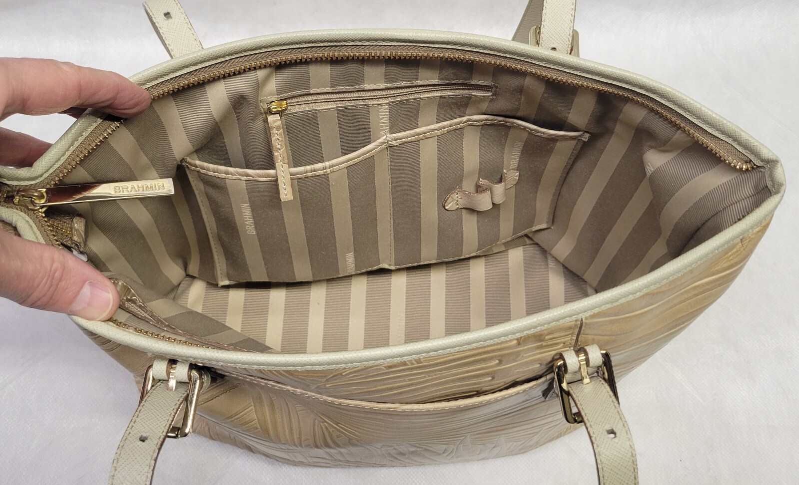 Brahmin Tote bag Palm Leaf Tropical Pattern Excel… - image 4