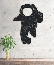  Astronaut Metal Wall Decor - Metal Wall Art - Modern Wall Art 