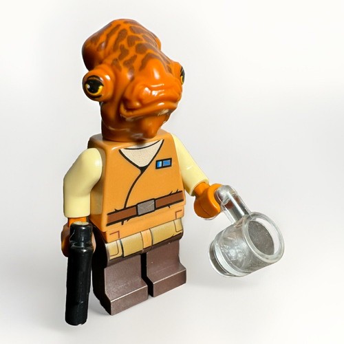 LEGO Star Wars Admiral Ackbar Minifigure Medium Nougat Robe sw0719 (75140)