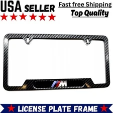 Carbon Fiber Stainless Steel License Plate Frame For BMW M2 M3 M4 M5 M6 M8 M7 X5