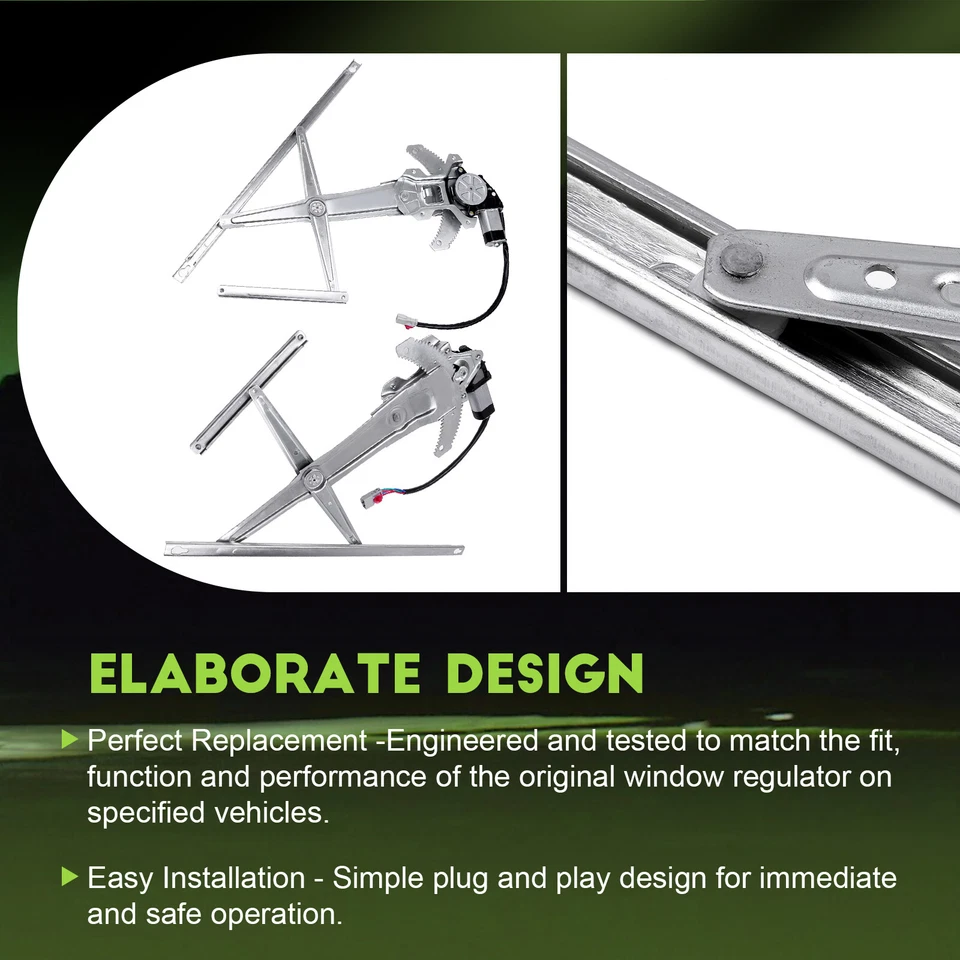 Regulador de ventana eléctrica delantero izquierdo derecho con motor para Honda CR-V 1997-2001 Foto 4 de 4