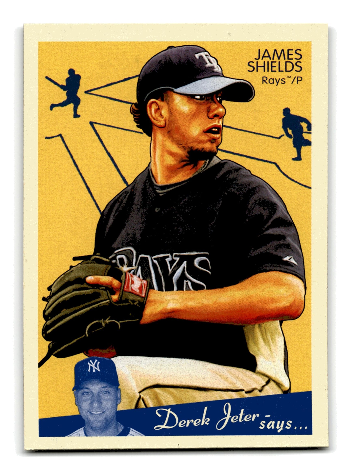 James Shields 2008 Upper Deck Goudey #181 Tampa Bay Rays Centered Mint