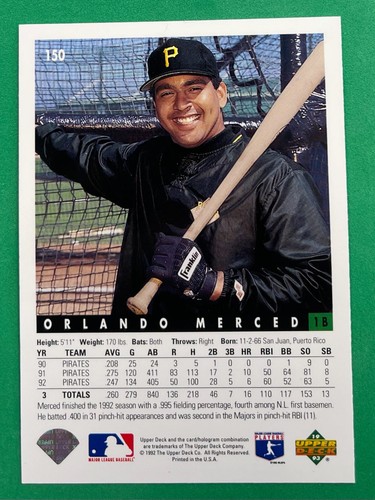 1993 Upper Deck Baseball *CHOOSE YOUR CARD/FINISH YOUR SET* #1-250 NM - Picture 110 of 180
