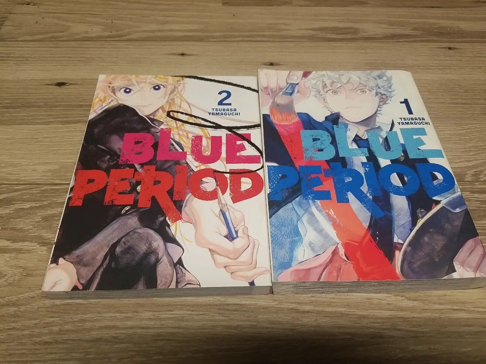 Blue Period Vol. 1 & 2 Lot of 2 Manga Book Set Yatora Kodansha Comics