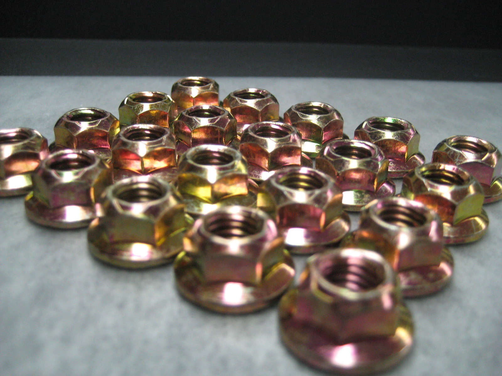 8mm M8x1.25 Exhaust Manifold Lock Nut Pack of 20 Nuts Ships Fast