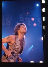 Jon Bon Jovi Dancing in Concert Sexy Snakeskin Vest Original 35mm Transparency