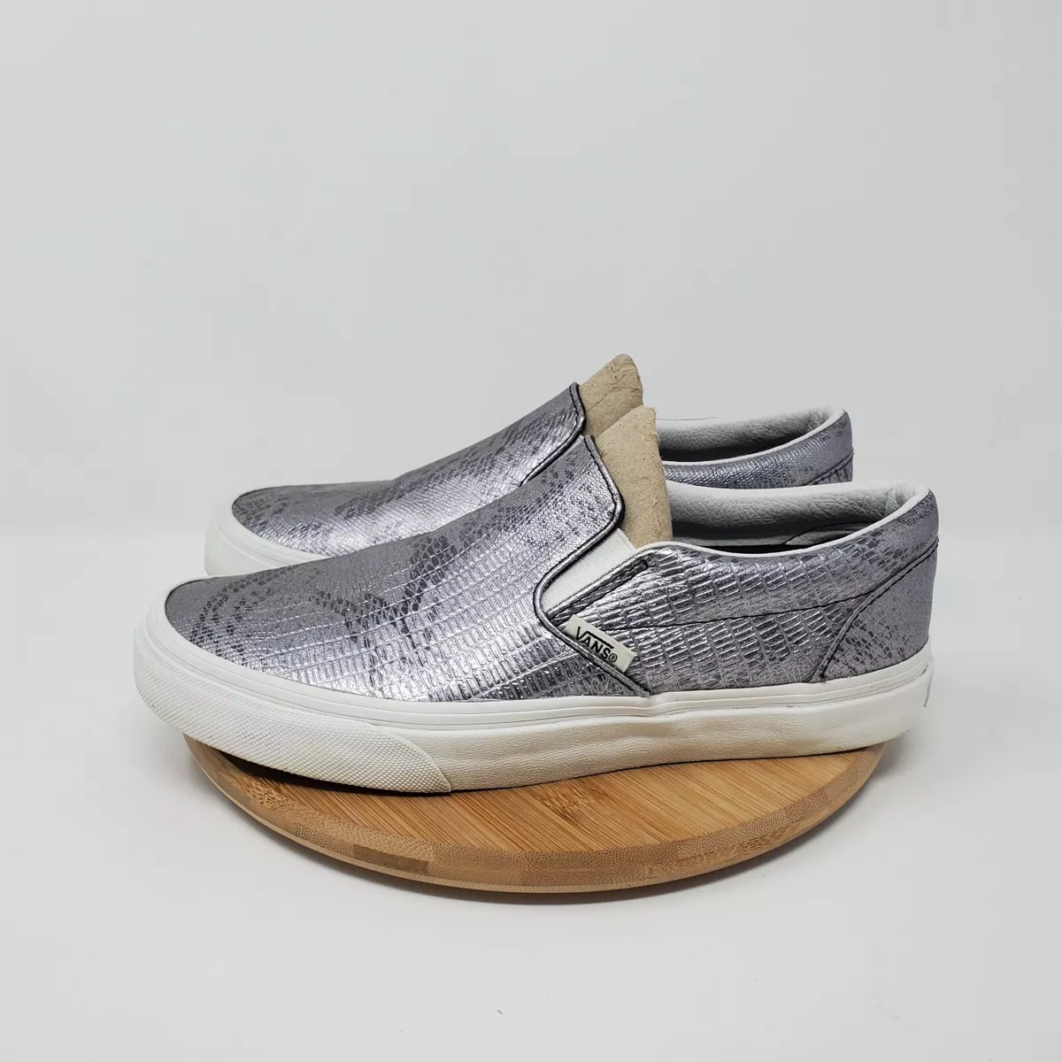 Silver metallic vans top