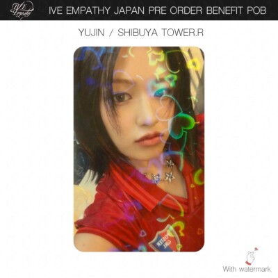 YUJIN IVE EMPATHY JAPAN POB OFFICIAL PHOTOCARD SET TOWER RECORDS