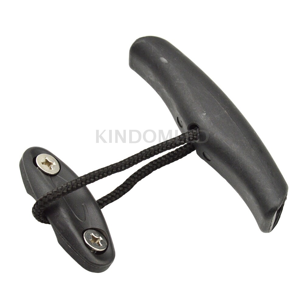 4 Pcs Kayak Canoe Carry Handle Pull Handle T-Handle with Cord, Pad Eyes & Screws