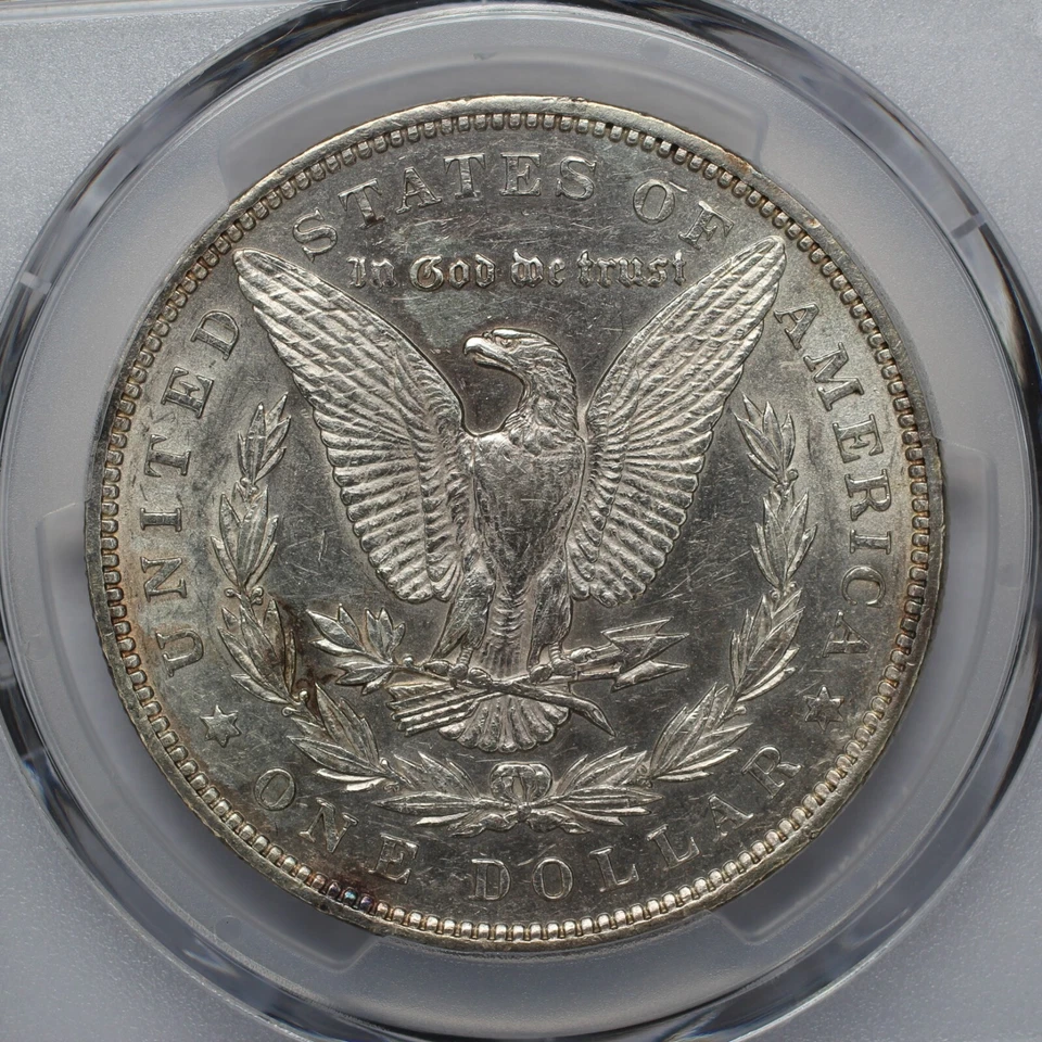 1892 Morgan Silver Dollar PCGS AU50 - Image 4 of 4