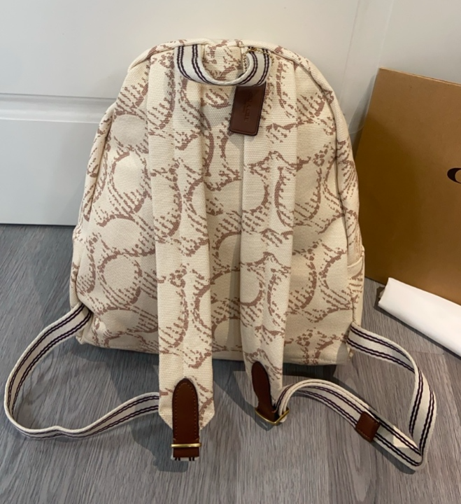 COACH CARGO Classic SIGNATURE Canvas Backpack Mixed natural