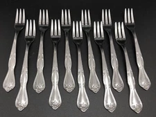 International Set of 11 SOUTHERN SPLENDOR 5-1/2" Seafood Cocktail Forks (RF854)