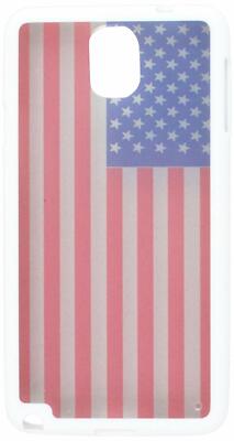 MyBat Glassy United States Flag/Solid Gummy Cover for Samsung N900A