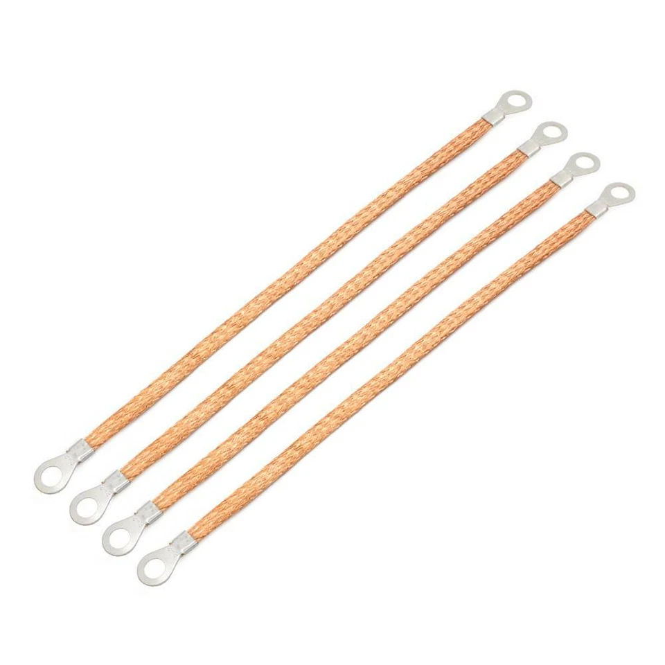 11.4" Braided Engine Ground Strap Copper Automotive Firewall Hood Wire For Acura - Image 4 of 4