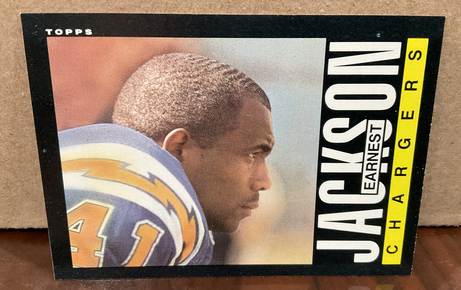 EARNEST JACKSON 1985 TOPPS FOOTBALL #375 - SAN DIEGO CHARGERS