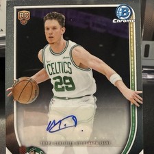 2025-26 Topps Bowman Chrome Max Shulga Boston Celtics Rookie Auto BCA-MS