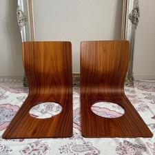 Raro vecchio logo Tendo Mokko Zaisu sedie da terra set 2 Kenji Fujimori Giappone usato