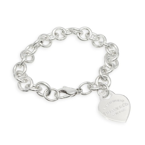 Tiffany & Co. Sterling Silver Return to Tiffany Heart Tag Bracelet