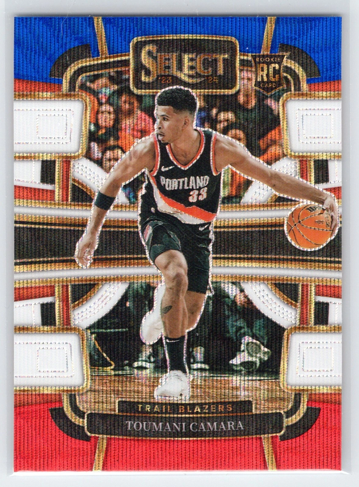 Toumani Camara - 2023-24 Panini Select - Tri-Color #81 - Rookie - Trail Blazers