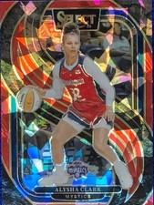Alysha Clark Red Cracked Ice 2025 Panini Select WNBA Premier Level /299 #152