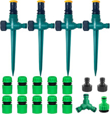 Impianto Irrigazione Giardino,Irrigatore Prato, Regolabile a 360 ° Irrigatori Da