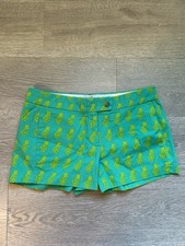Women’s J.Crew Green Shorts With Pineapples Size 4 3” Inseam