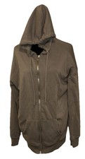 Essential Hoodie Rue21 Medium Brown Full Zip Long Sleeve Drawstring Hoodie