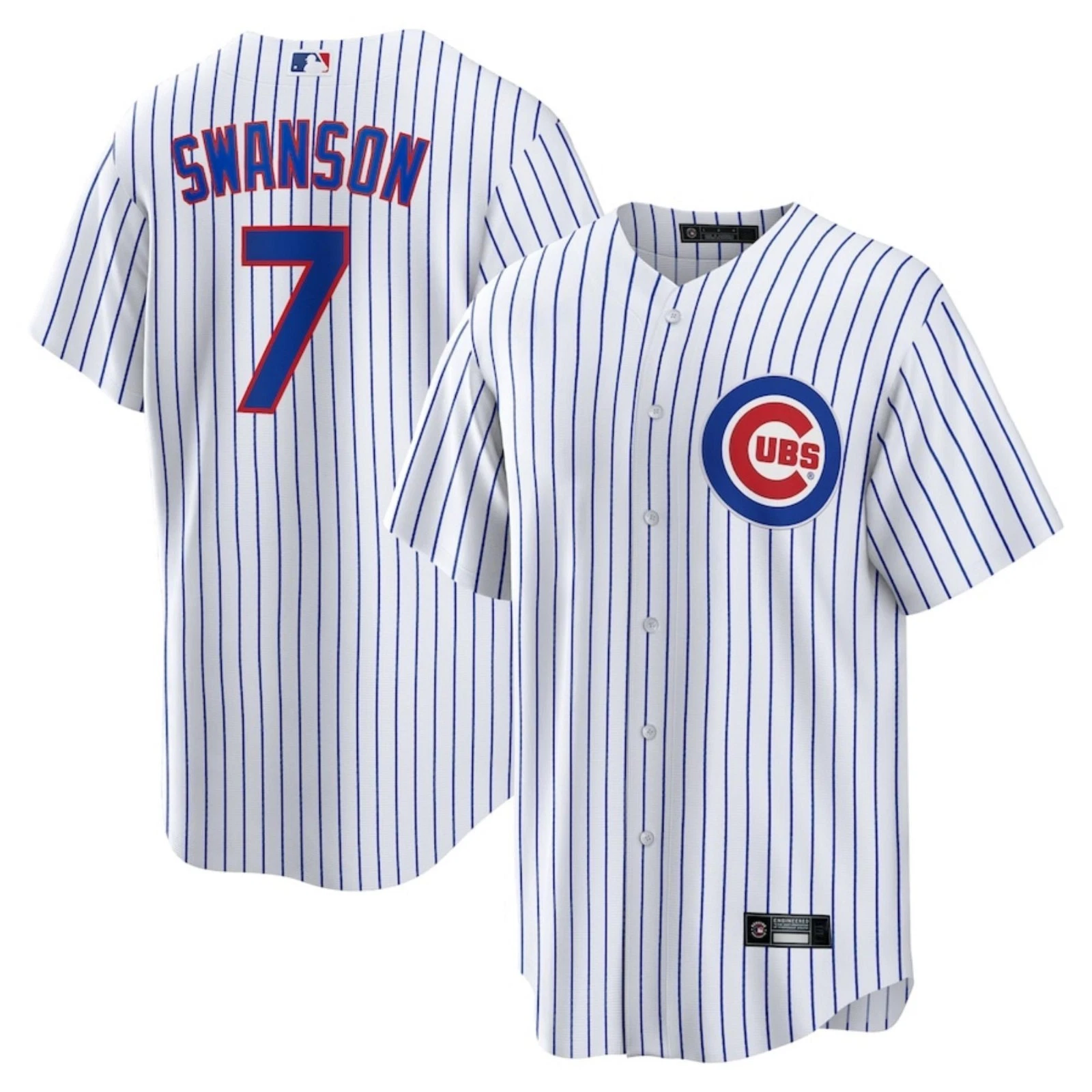 Cubss white spare jersey, limited edition 2025. Printed