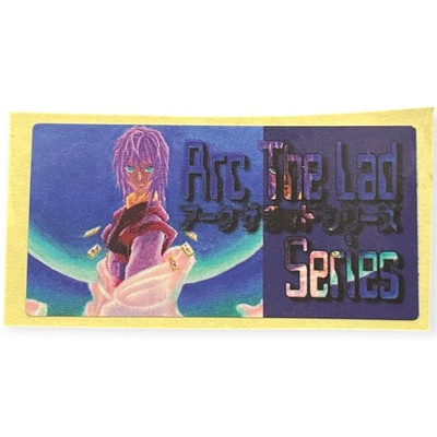 Arc the Lad PS1 Memory Card Sticker RPG Series Label Purple PlayStation 1 Sony
