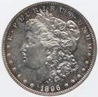 Morgan Dollar 1896 ANACS MS65 DMPL! Lovely Peripheral toning! Amazing eye appeal