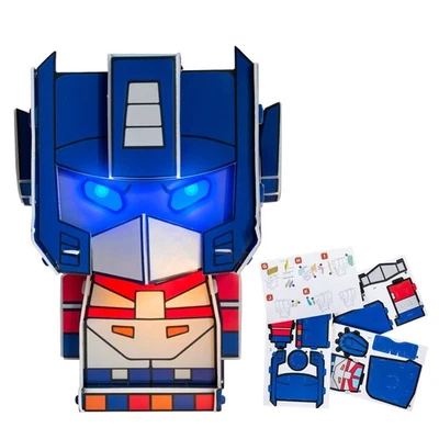 Transformers BuildABot Kit, Optimus Prime FigurenbauSet, Leuchtende Augen, Li... - Bild 1 von 4