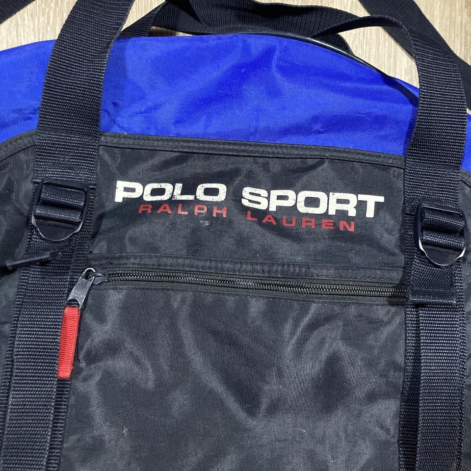 Polo Sport Bag 00s Y2k Ralph Lauren Work-out Gym Travel Carry-all Duffle Duffel - Image 3 of 4