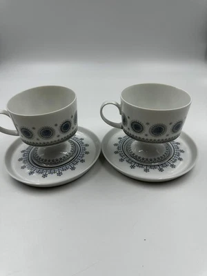 ROSENTHAL Eisblume Tapio Wirkkala 2 x Kaffeetasse mit Unterteller - Bild 1 von 4