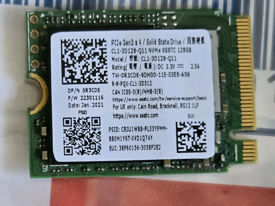 MIX COMBO 8GB MEM 2x4GB 128GB SSD 2030 USE!!!! - Image 3 of 3