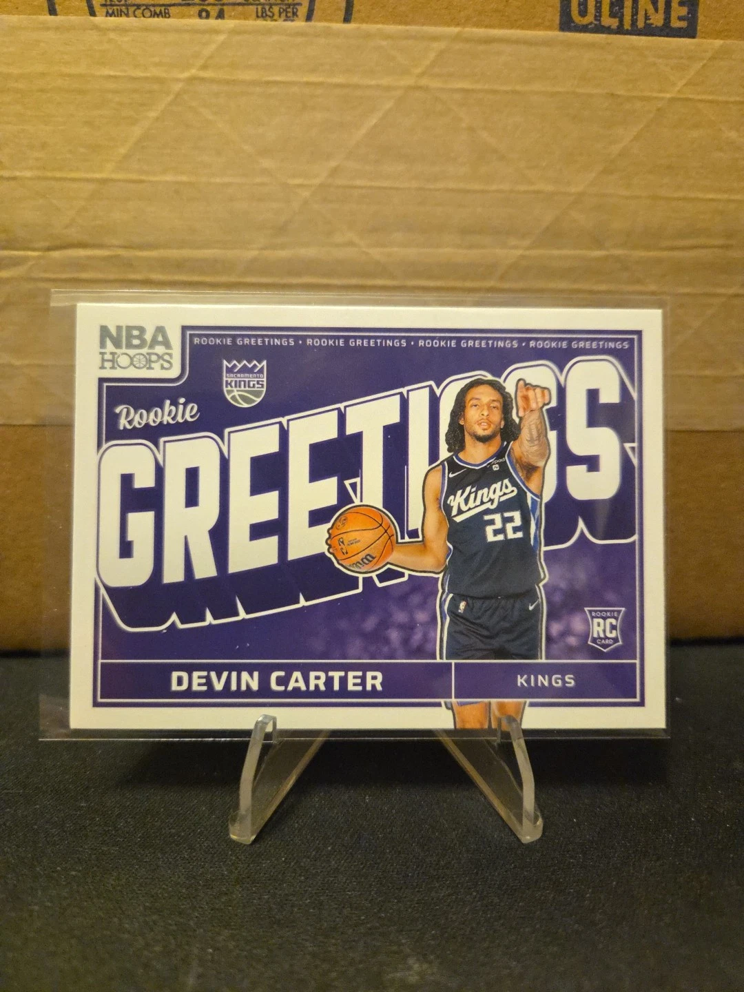 Devin Carter trading card